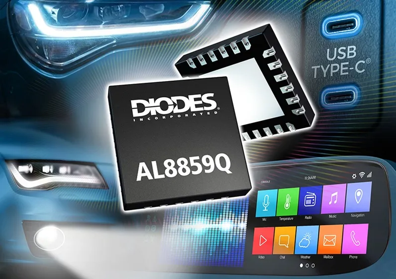 AL8859Q high-efficiency two-phase SPI boost controller for auto lighting