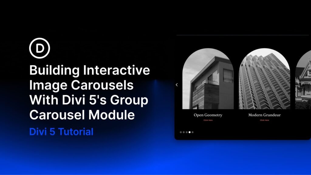 Building Interactive Image Cards With Divi 5’s Group Carousel Module