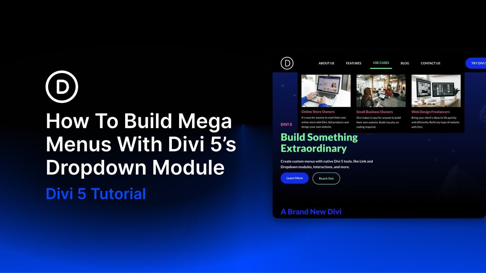 How To Build Mega Menus With Divi 5’s Dropdown Module