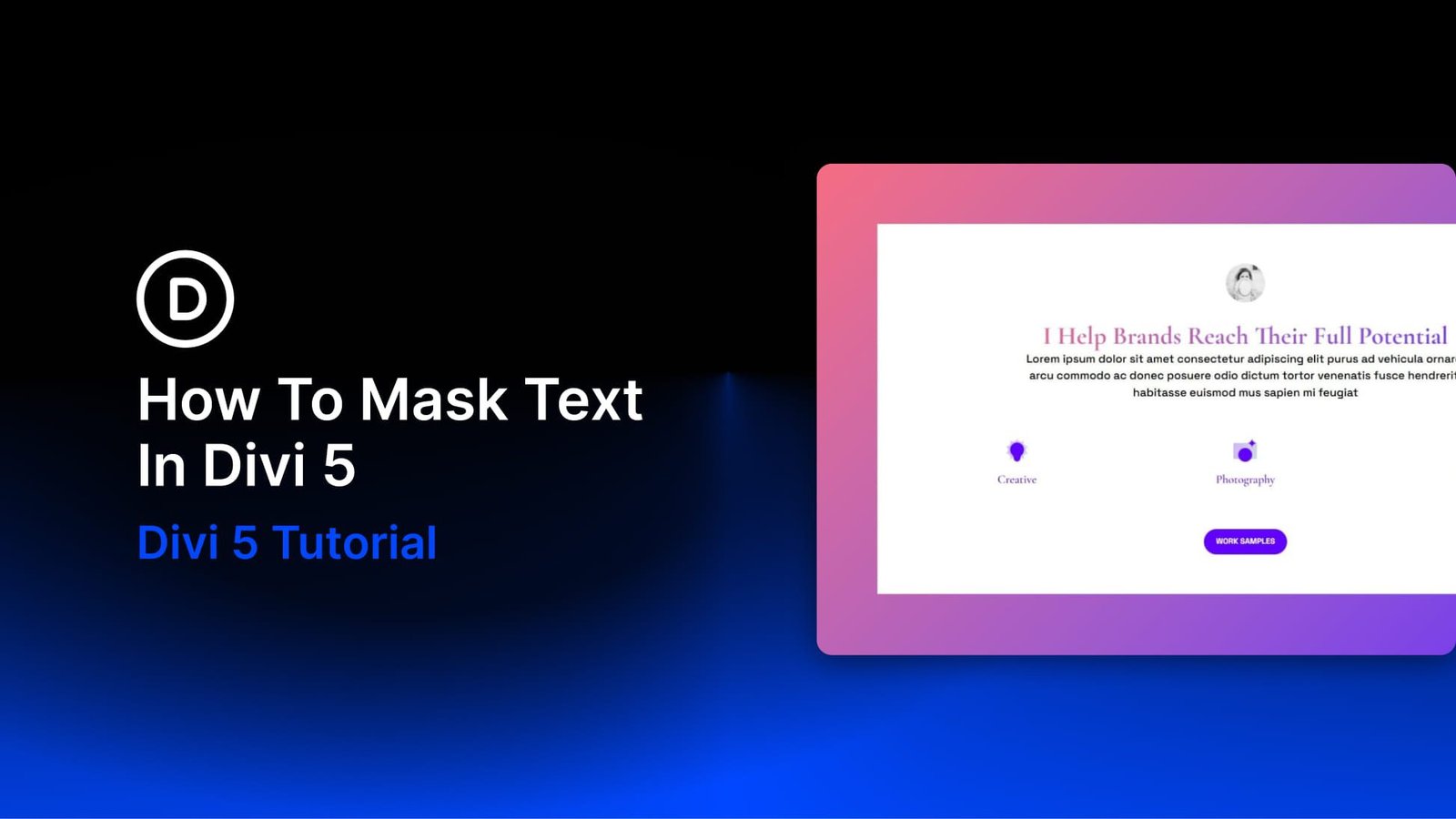 How To Mask Text In Divi 5