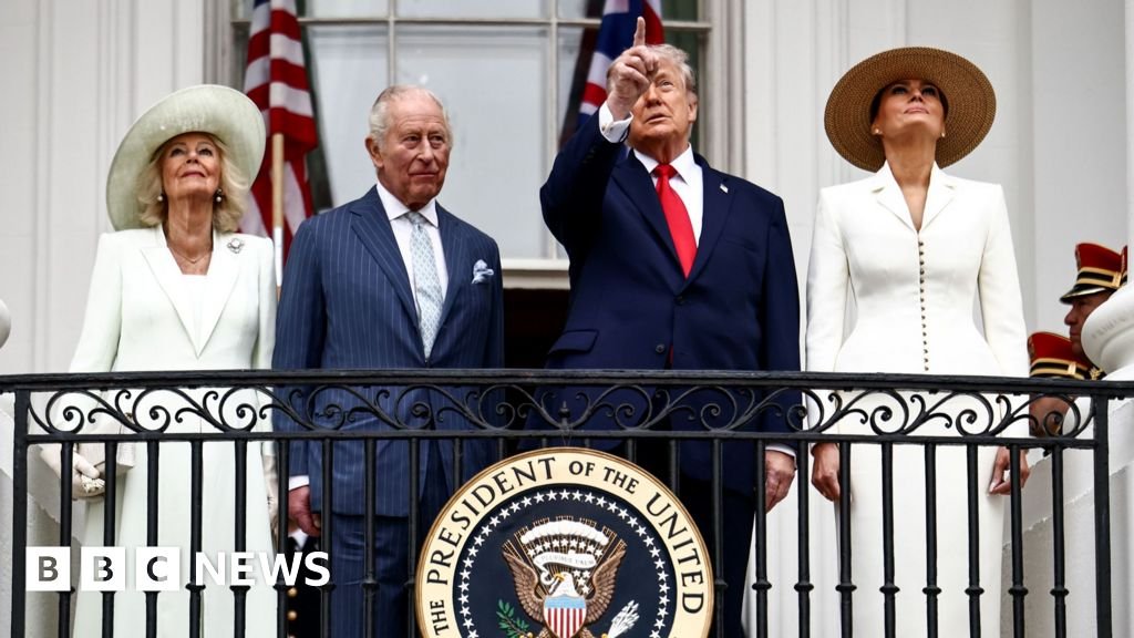 In pictures: King Charles at Oval Office on US state visit
