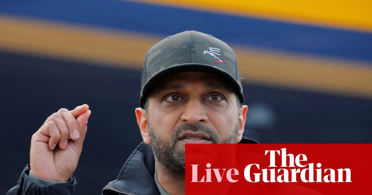 Kash Patel sues the Atlantic for $250m over article alleging heavy drinking and absences - US politics live | Trump administration
