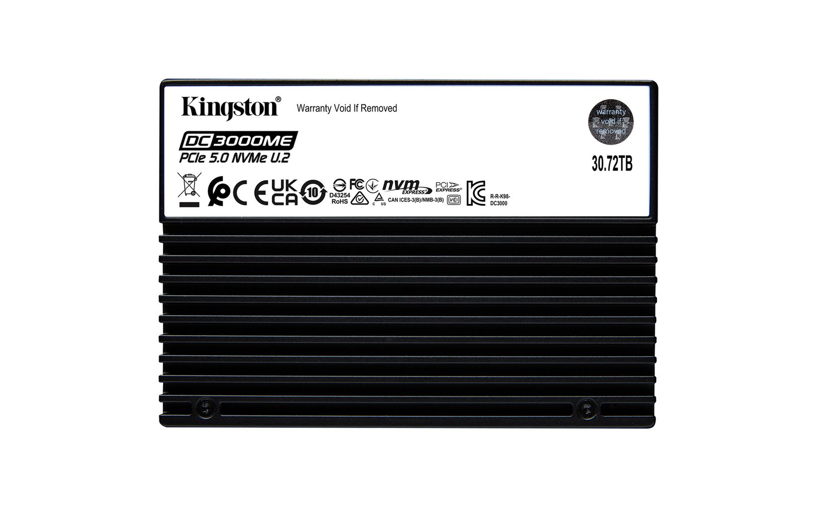 Kingston Launches DC3000ME 30.72 TB U.2 NVMe Gen 5 SSD