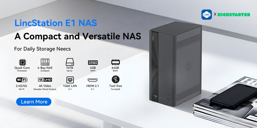 LincPlus LincStation E1 NAS Brings the Cloud Home