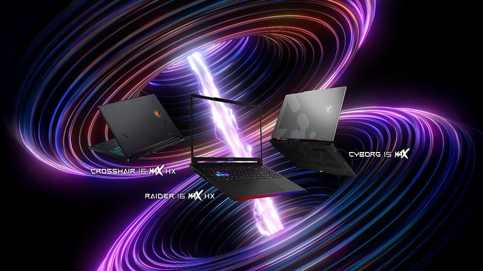MSI Unveils New Raider and Crosshair Gaming Laptops with Up to 300W Combined Power