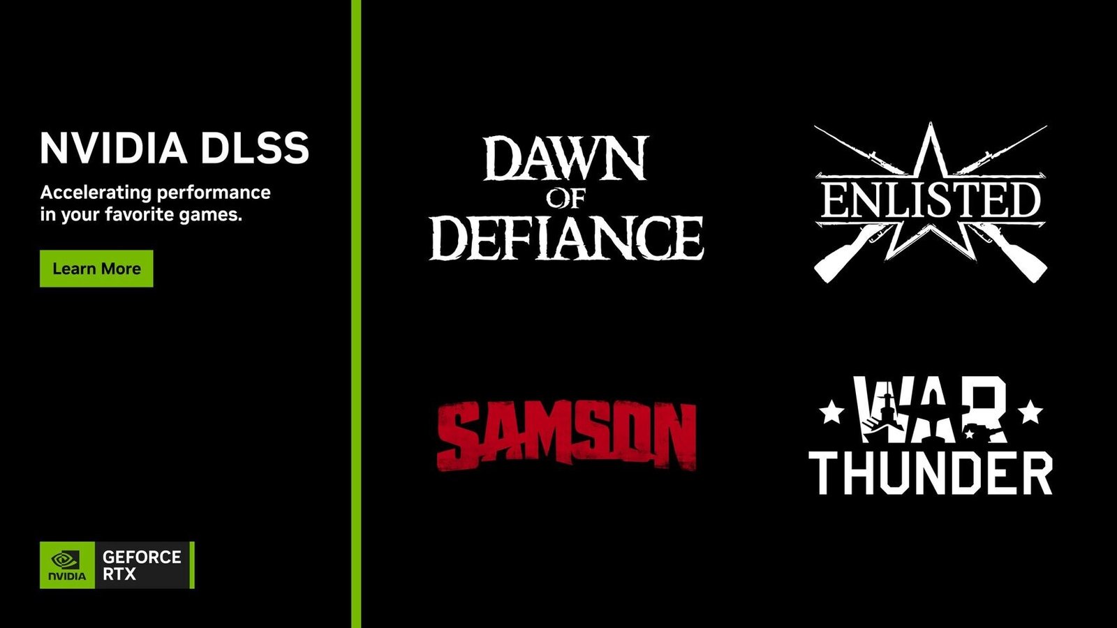 NVIDIA DLSS 4.5 Leaves Beta, Available Now In War Thunder, Enlisted & Dawn of Defiance