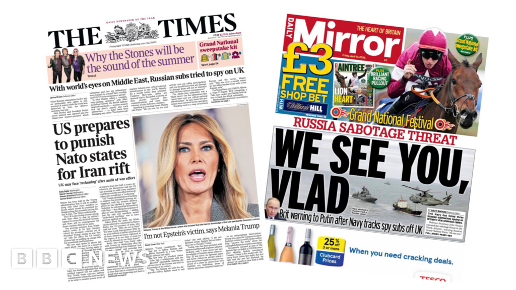 The Papers:  'I'm not Epstein's victim' and 'We see you, Vlad'