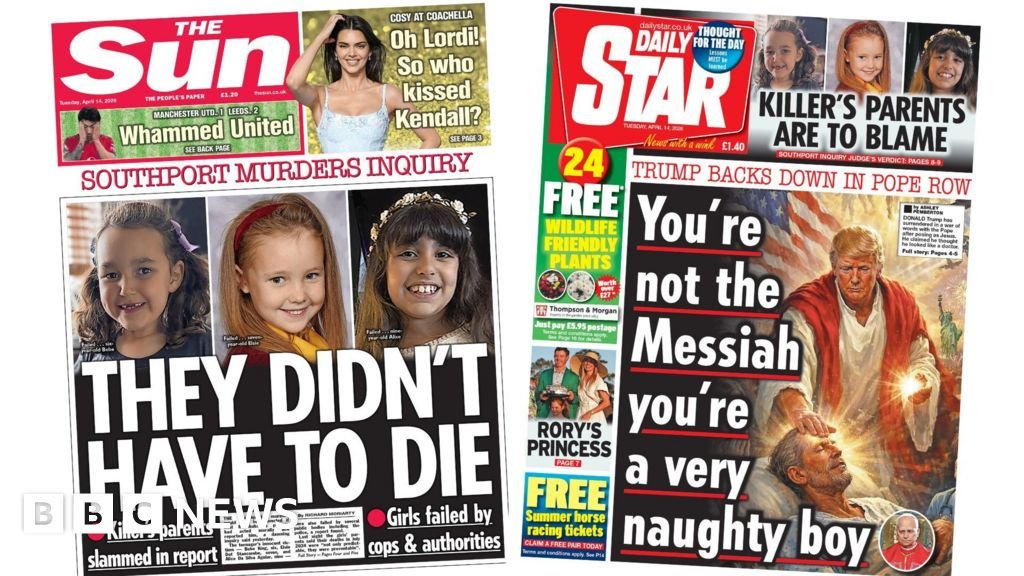 The Papers: 'They didn't have to die' and 'You're not the Messiah'