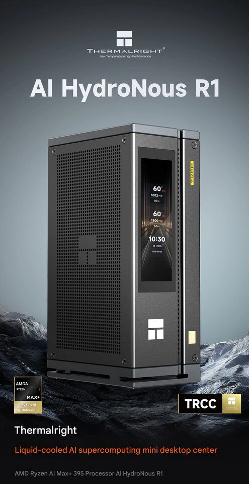 Thermalright AI HydroNous R1 Launches As 2.6 L Mini PC Powered by AMD Strix Halo