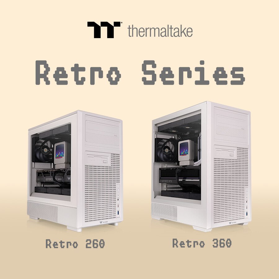 Thermaltake Intros Retro 260 TG Micro Tower and Retro 360 TG Mid-Tower Chassis