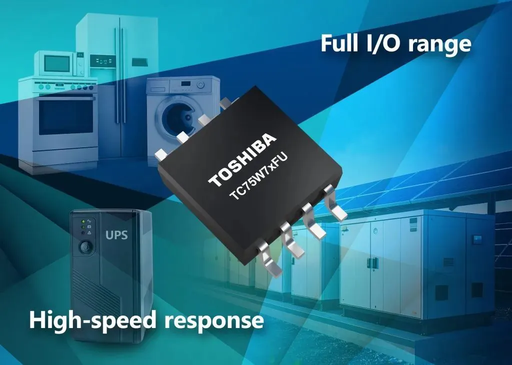 Toshiba extends its TC75W series of CMOS dual comparators for overcurrent detection