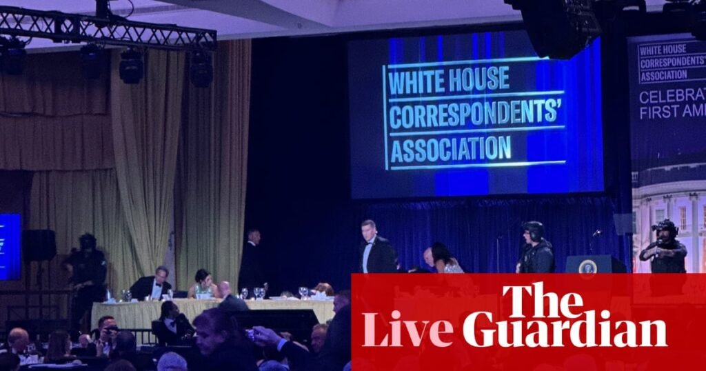 Trump says officer saved by bulletproof vest in shooting at White House correspondents’ dinner - follow live | White House correspondents' dinner shooting