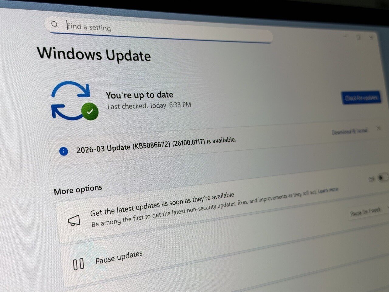 Windows 11 Updates Can Now Be Skipped and Even Paused Indefinitely
