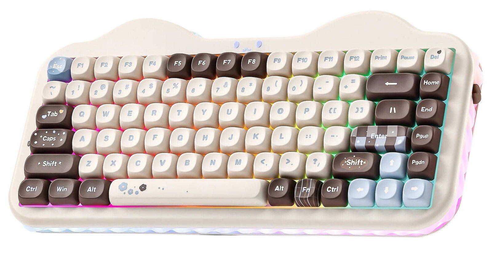 Yunzii Adds Choco Blue Variant to C75 Cake Mechanical Keyboard Series