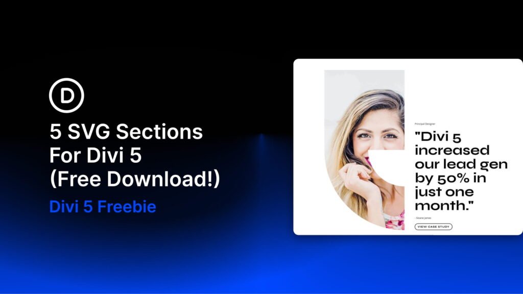 5 SVG Sections For Divi 5 (Free Download!)