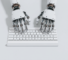 Robotic Hands on Keyboard lummi.ai©