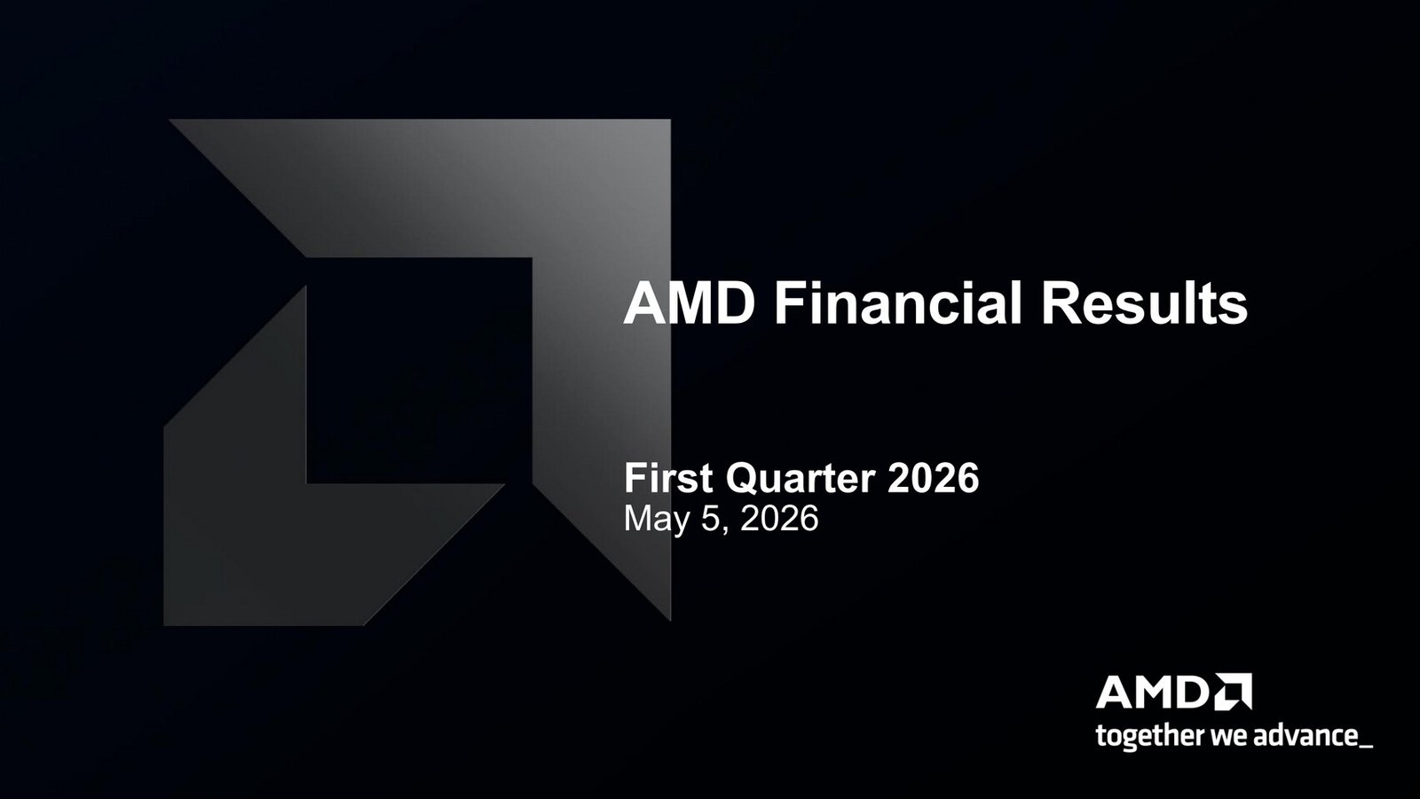 AMD Reports First Quarter 2026 Financial Results