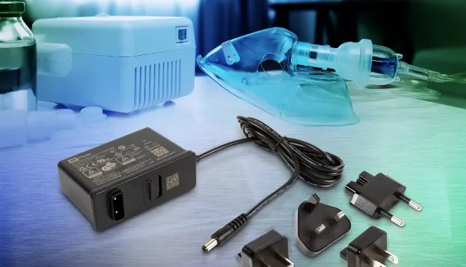 AMF60 60W plugtop AC-DC power supplies in sealed IP42 case