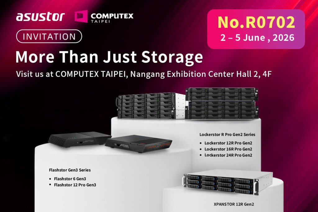 Asustor at Computex 2026 - Local AI, USB4 Networking, Expansion Units and 24 Bays