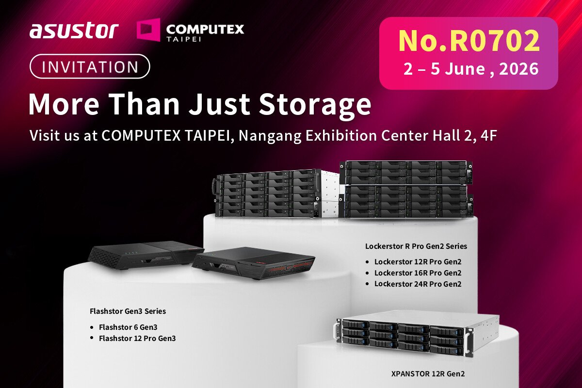Asustor at Computex 2026 - Local AI, USB4 Networking, Expansion Units and 24 Bays
