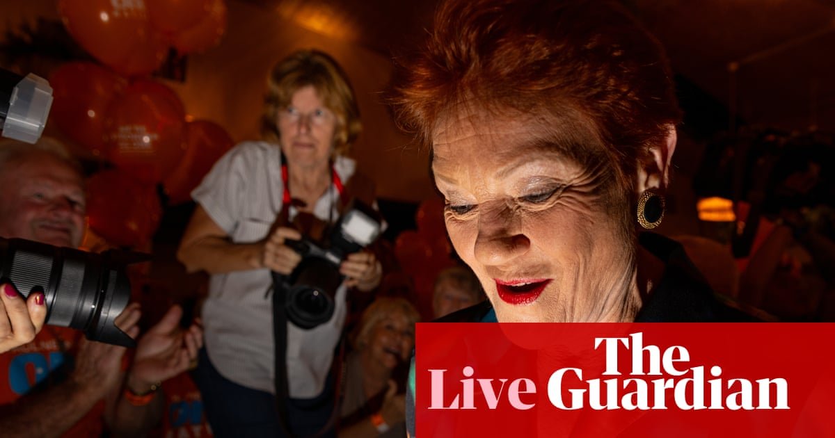 Australia news live: triumphant Hanson blasts ‘arrogant’ major parties; Ley says ‘voters never get it wrong’ | Australia news