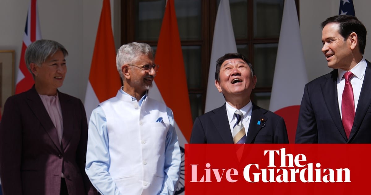 Australia politics live: Quad countries ink deal to build surveillance network and Fiji port to counter China | Australia news