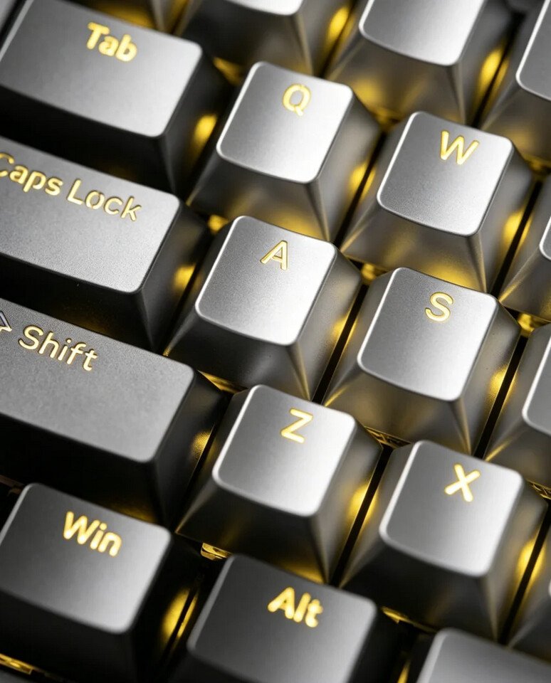 Awekeys Shows Off Shine-Through Metal Keycaps for Mechanical Keyboards