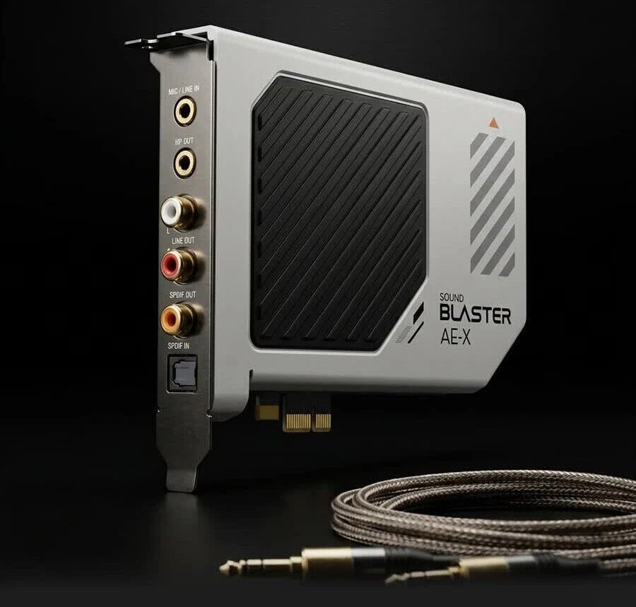 Creative Launches Sound Blaster AE-X PCIe Sound Card with ESS DAC