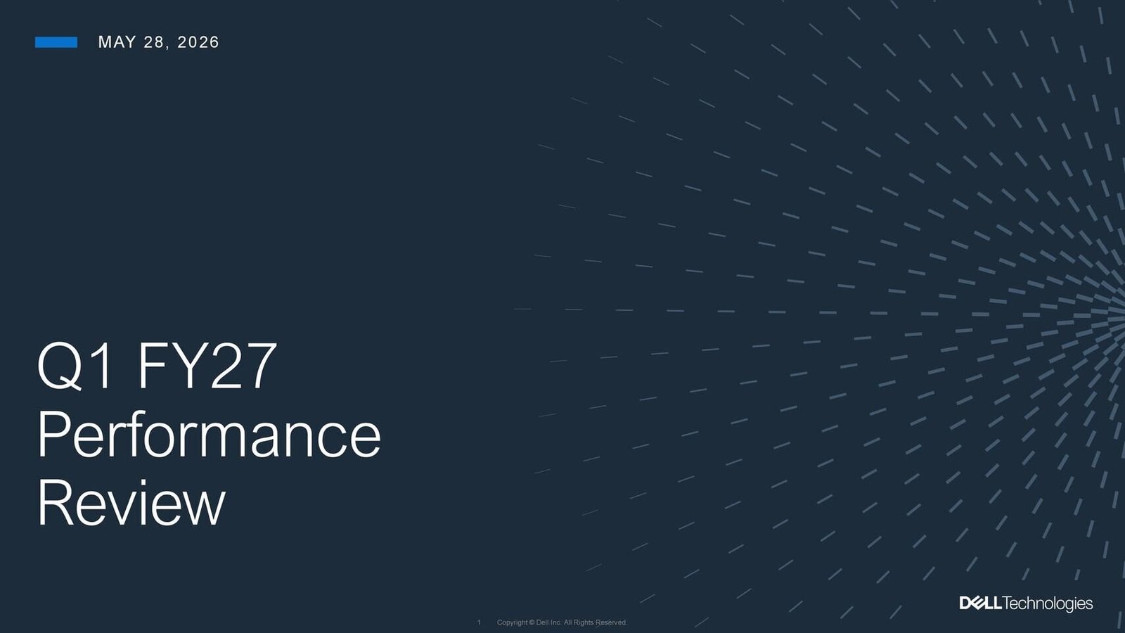 Dell Technologies Delivers First Quarter Fiscal 2027 Financial Results
