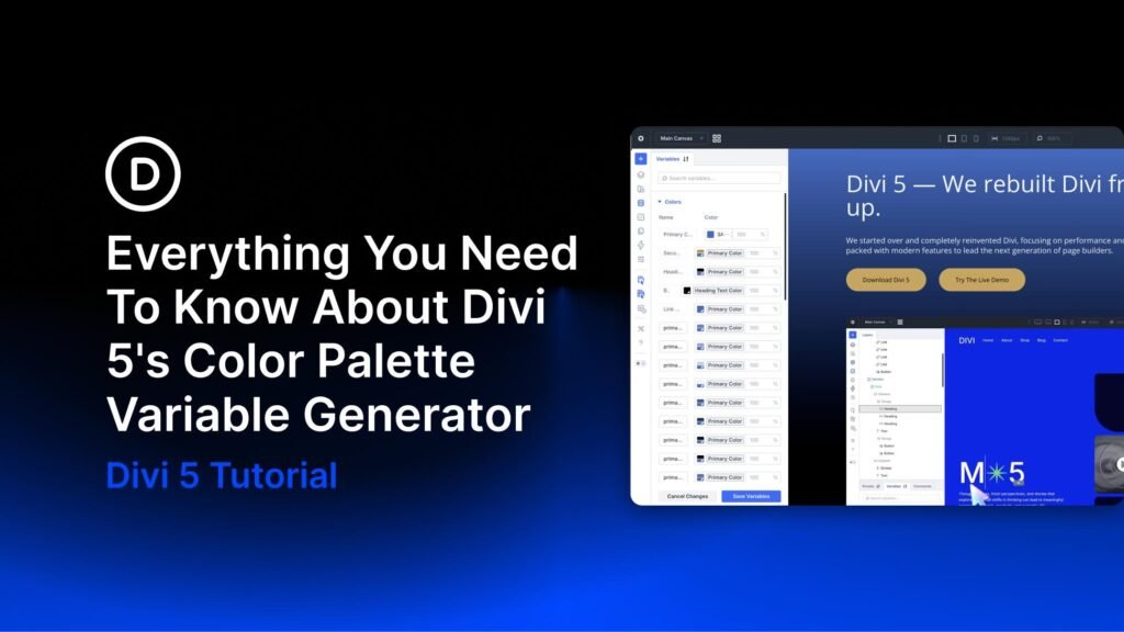 Everything You Need To Know About Divi 5’s Color Palette Variable Generator
