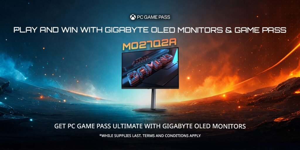 GIGABYTE Announces OLED Monitor Bundle with Xbox Game Pass Ultimate, Elevating Gaming Across Every Genre