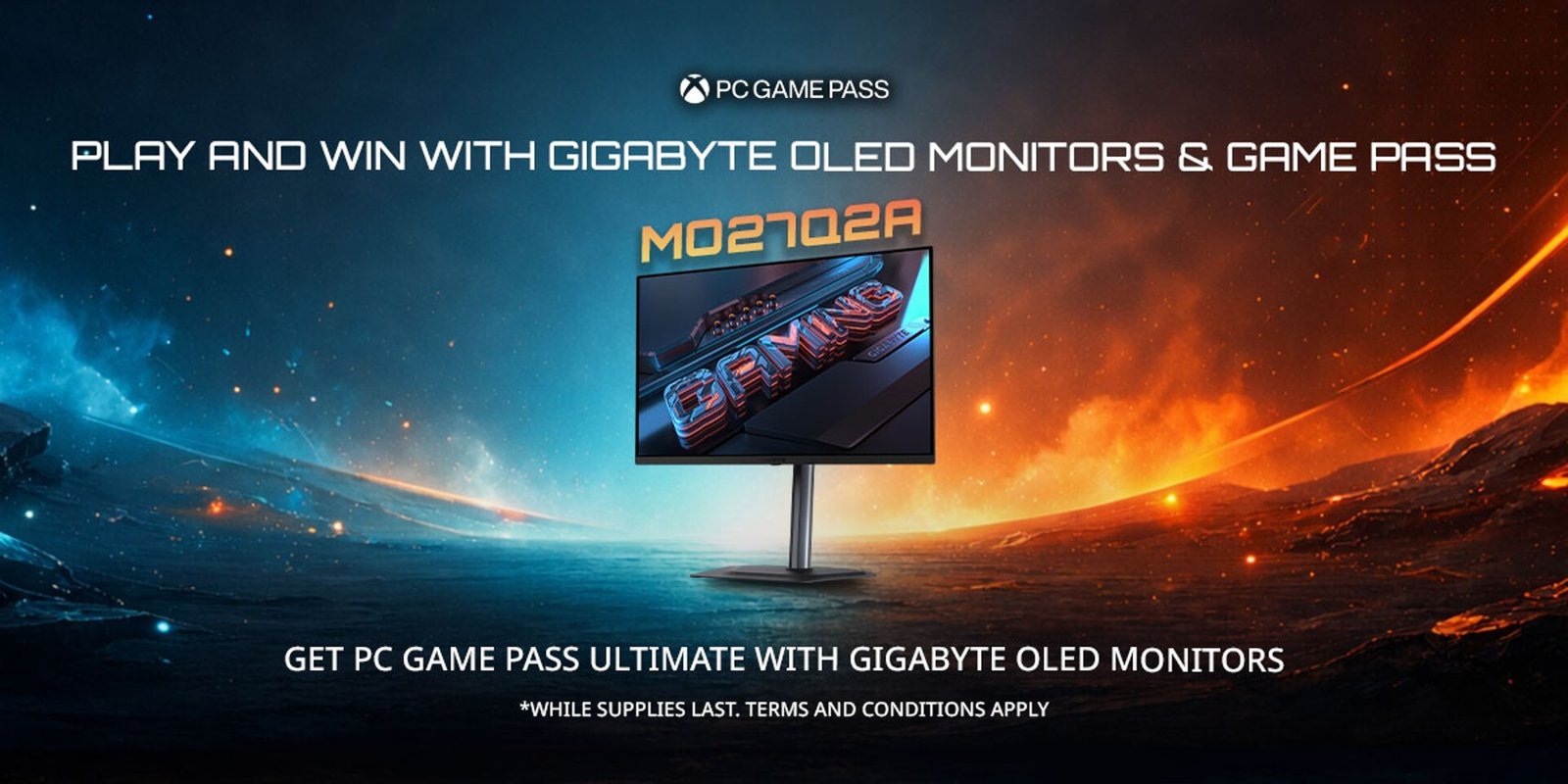 GIGABYTE Announces OLED Monitor Bundle with Xbox Game Pass Ultimate, Elevating Gaming Across Every Genre