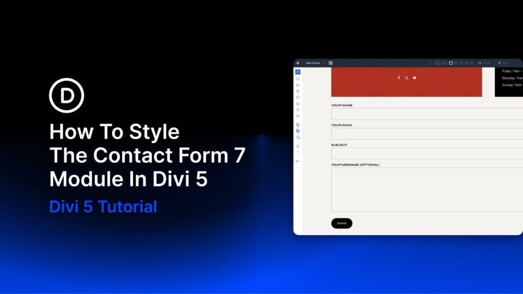 How To Style The Contact Form 7 Module In Divi 5