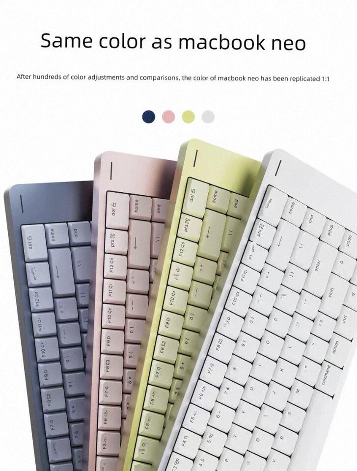 Lofree Teases Flow 2 Keyboards With Apple MacBook Neo Color Schemes