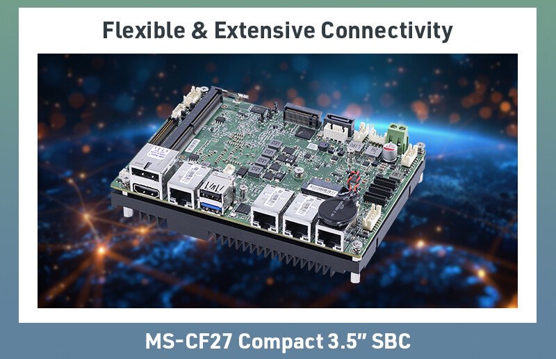 MSI IPC Unveils the MS-CF27, a High-Performance Ultra-Compact 3.5" SBC