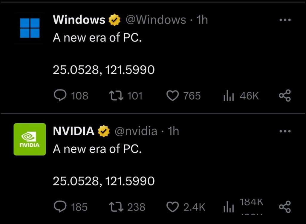 Microsoft and NVIDIA Jointly Tease Possible N1X Debut as a "New Era of PC"