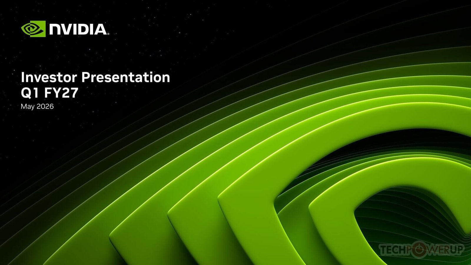 NVIDIA Announces Financial Results for First Quarter Fiscal 2027