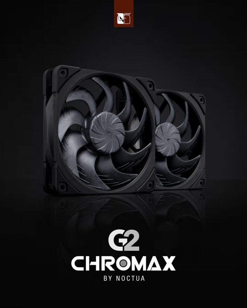 Noctua Presents NF-A12x25 G2 chromax.black 120 mm Fans