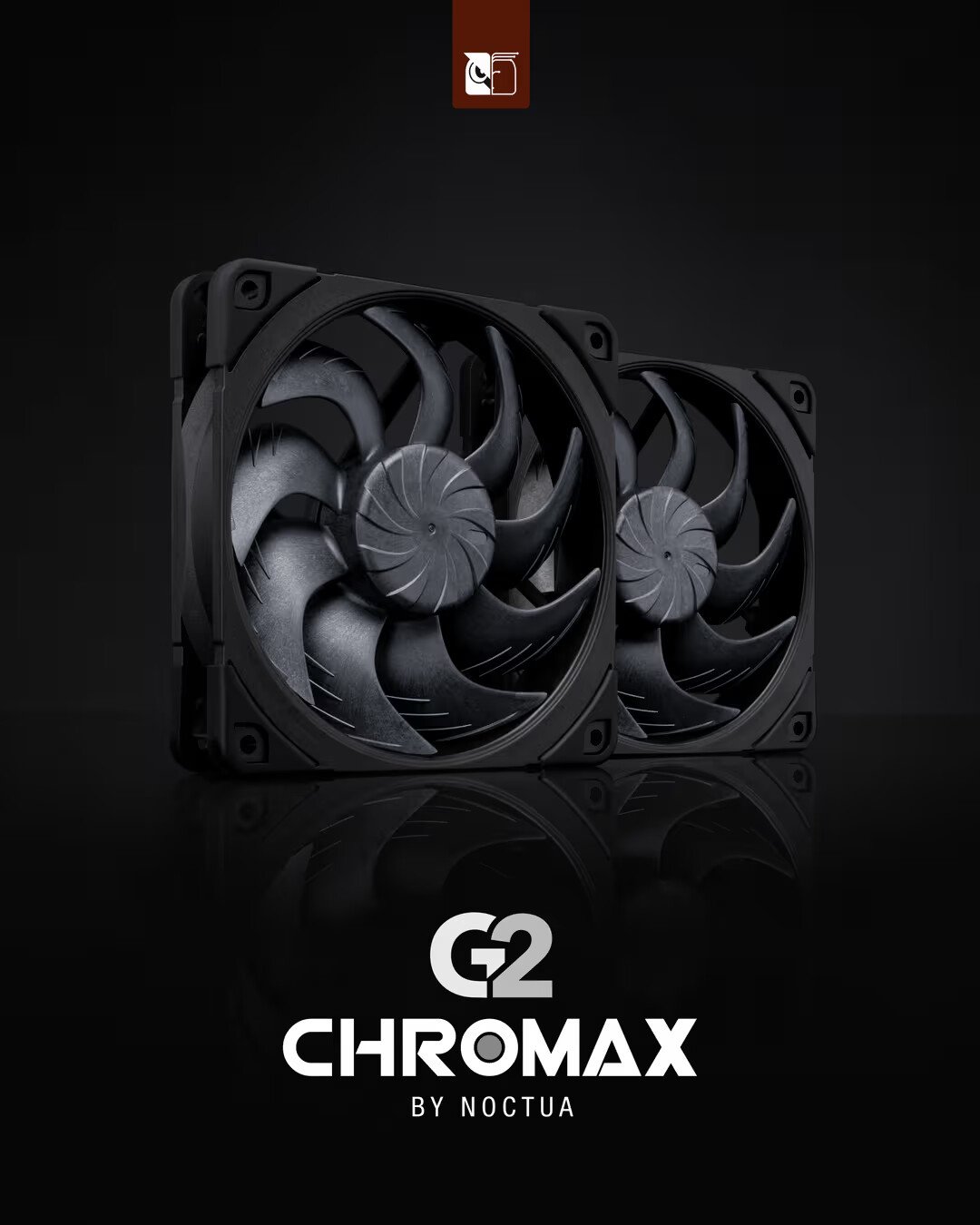 Noctua Presents NF-A12x25 G2 chromax.black 120 mm Fans