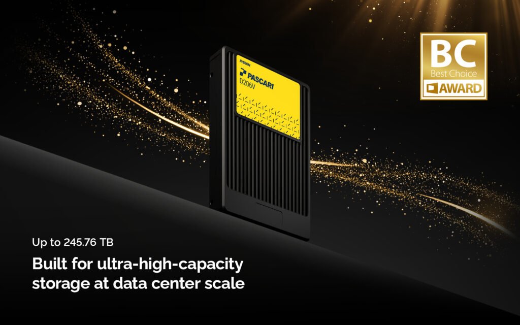 Phison's Pascari Enterprise Storage Honored with COMPUTEX Best Choice Golden Award for Breakthrough 245.76 TB Capacity