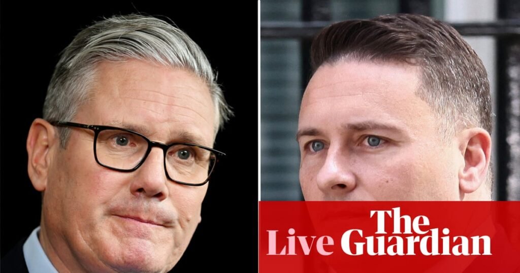 Streeting resigns as health secretary but stops short of launching leadership bid - UK politics live | Politics