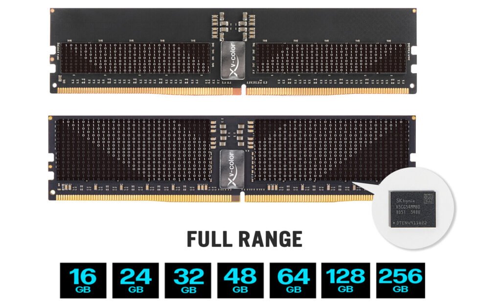V-Color Launches Gen 5 JEDEC 8000 MT/s 1.1V RDIMM, Achieves DDR5-9600 OC on W890