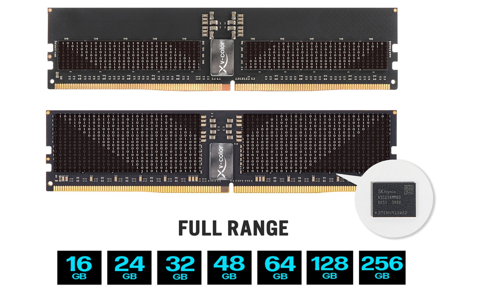 V-Color Launches Gen 5 JEDEC 8000 MT/s 1.1V RDIMM, Achieves DDR5-9600 OC on W890