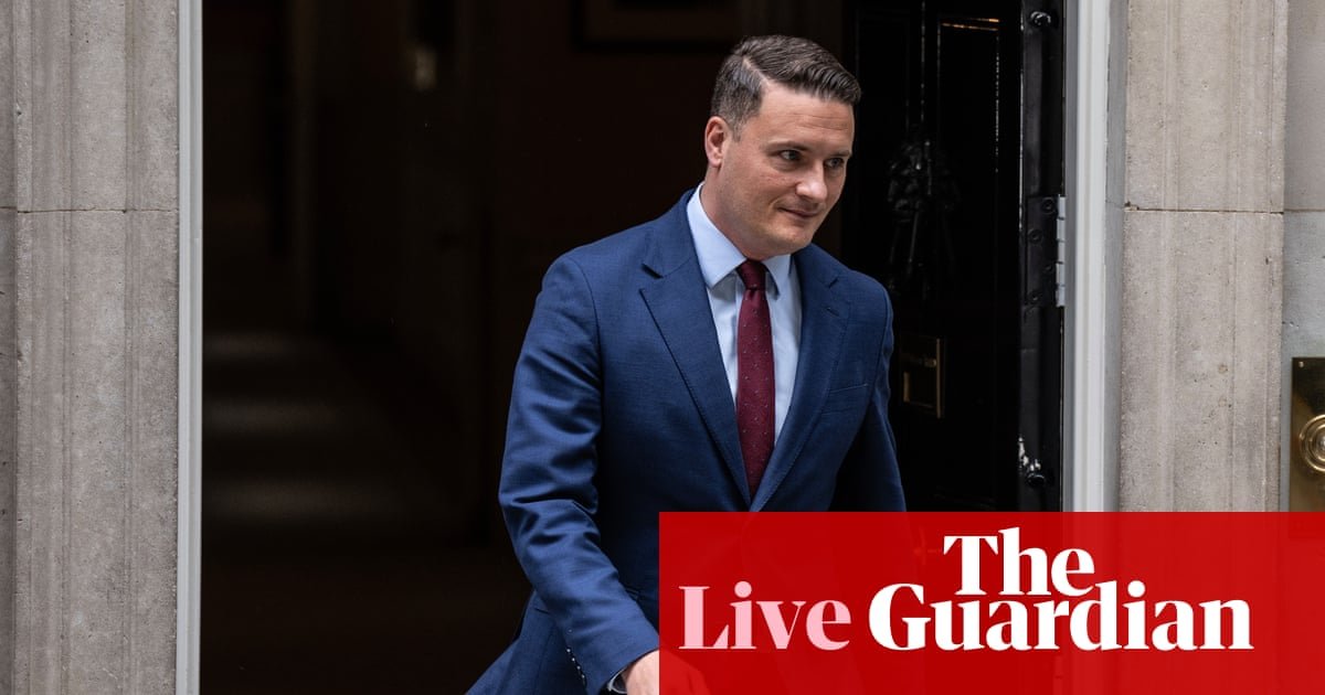 Wes Streeting leaves No 10 after planned talks with Keir Starmer last less than 20 minutes - UK politics live | Politics