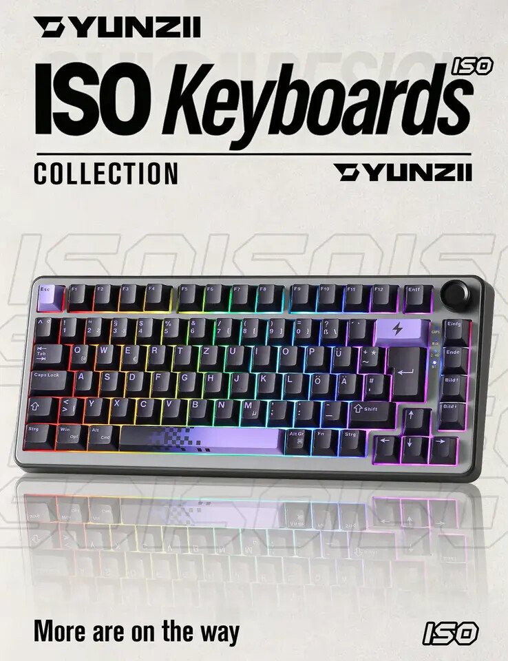 Yunzii Expands ISO Keyboard Collection