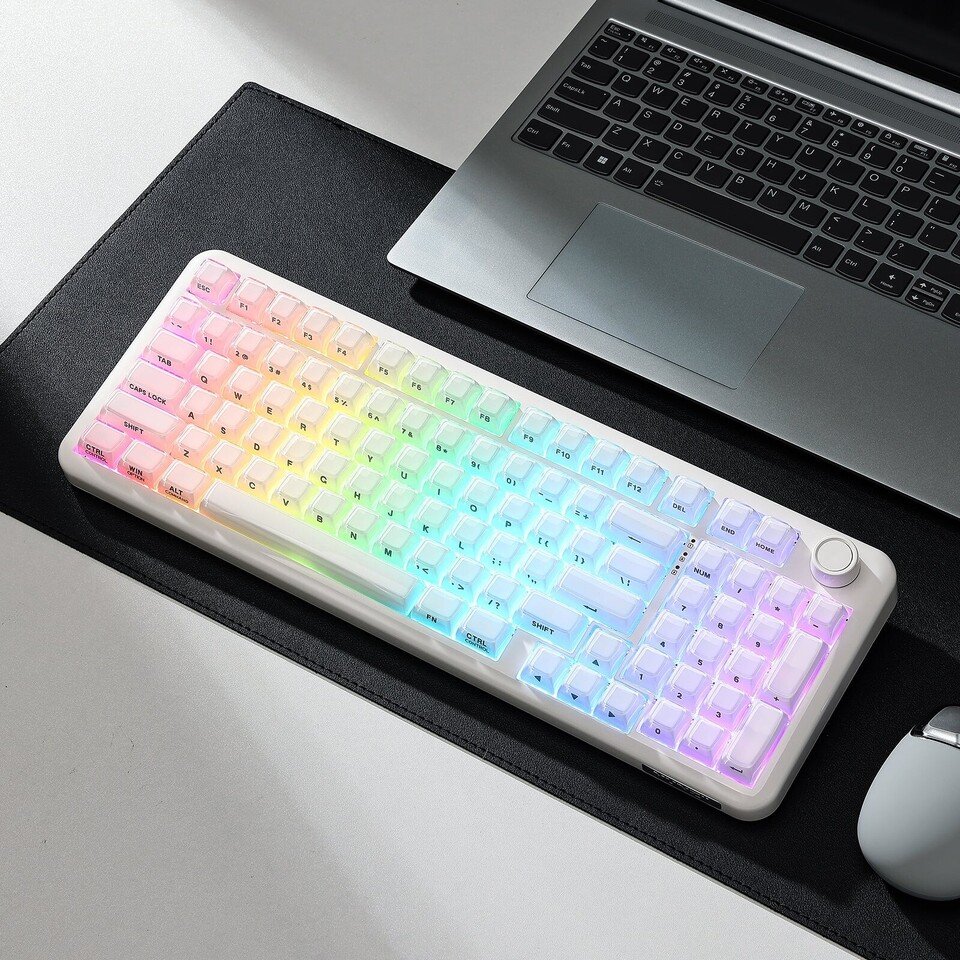Yunzii Releases X98 Solid Milky White QMK/VIA Mechanical Keyboard