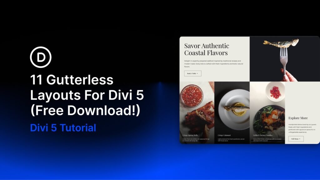 11 Gutterless Layouts For Divi 5 (Free Download!)