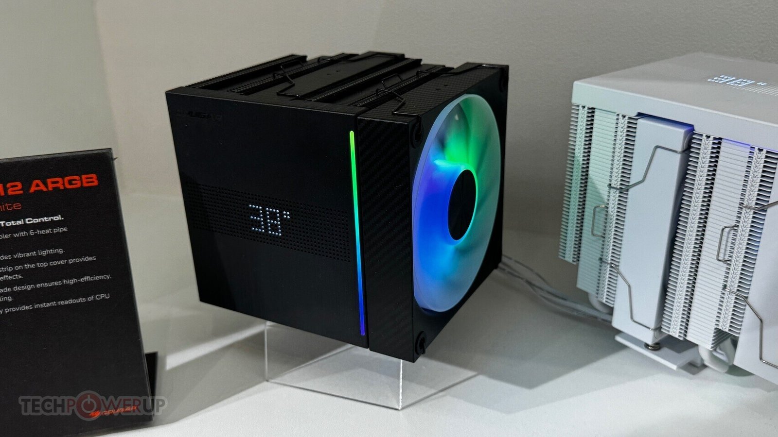 Cougar Shows off CPU Air Coolers With Dot Matrix Displays at Computex