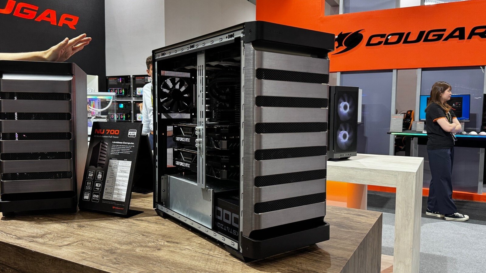 Cougar Unveils New AI Workstation NU-series PC Cases and Prototype WS Series PSUs at Computex 2026