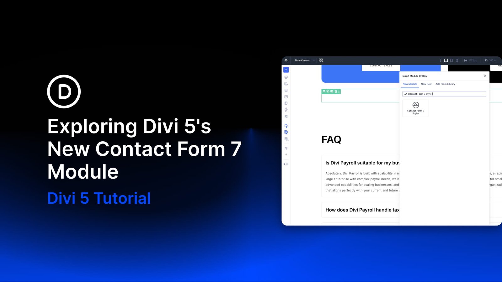 Exploring Divi 5’s New Contact Form 7 Module